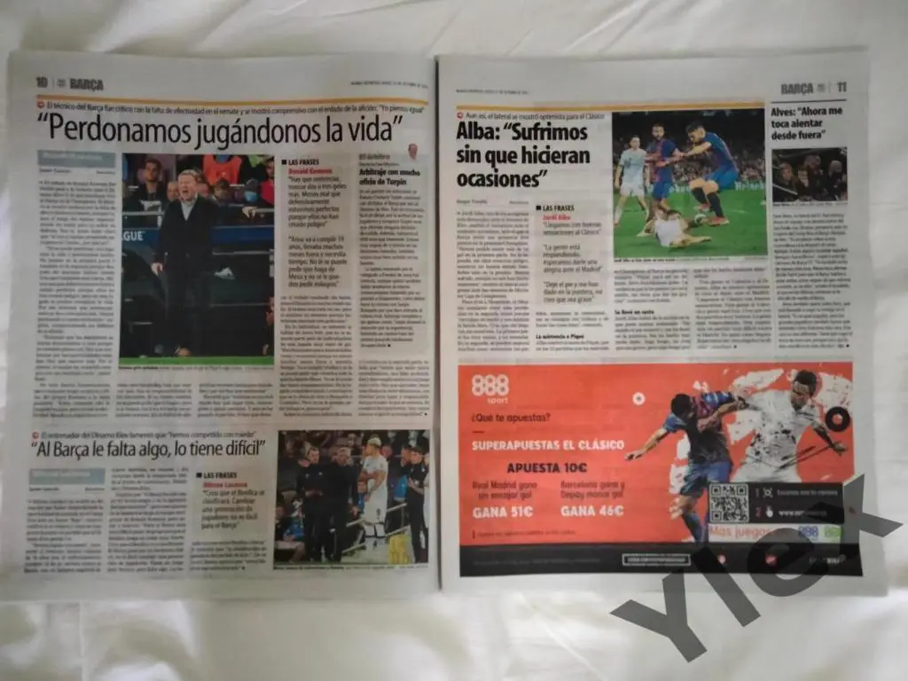 Барселона Испания - Динамо Киев 2021 10 21 отчет газеты Mundo Deportivo 3