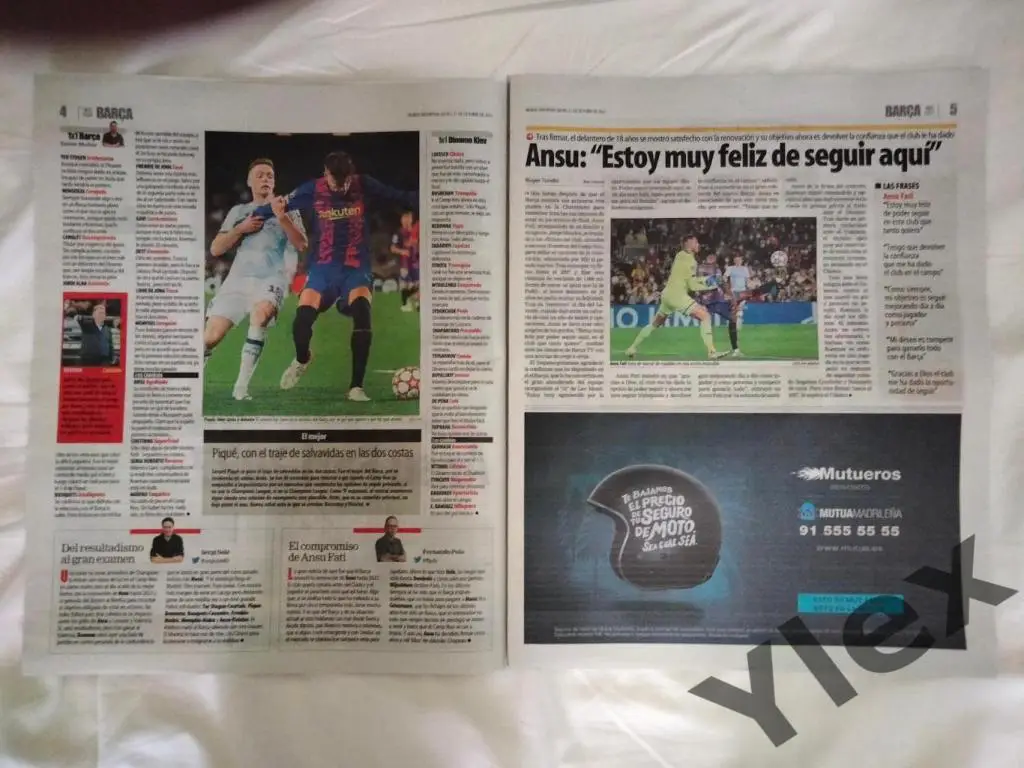 Барселона Испания - Динамо Киев 2021 10 21 отчет газеты Mundo Deportivo 5