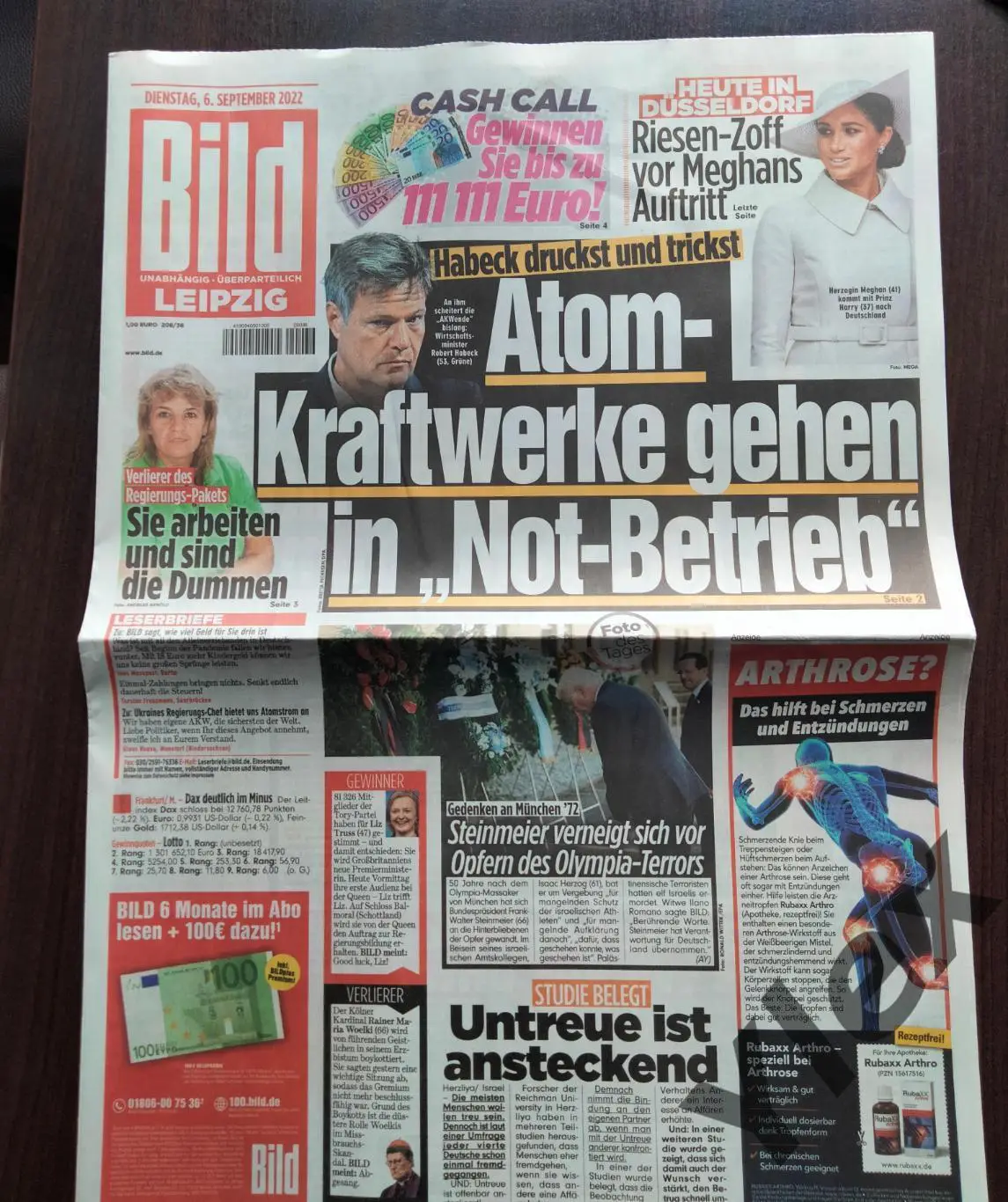 Газета Bild Leipzig превью к матчу Лейпциг-Шахтер 2022 09 06