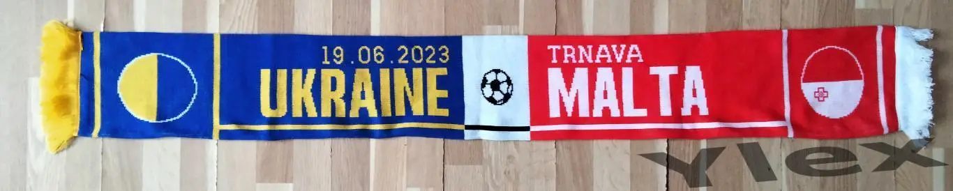 шарф Украина - Мальта 2023 06 19 1