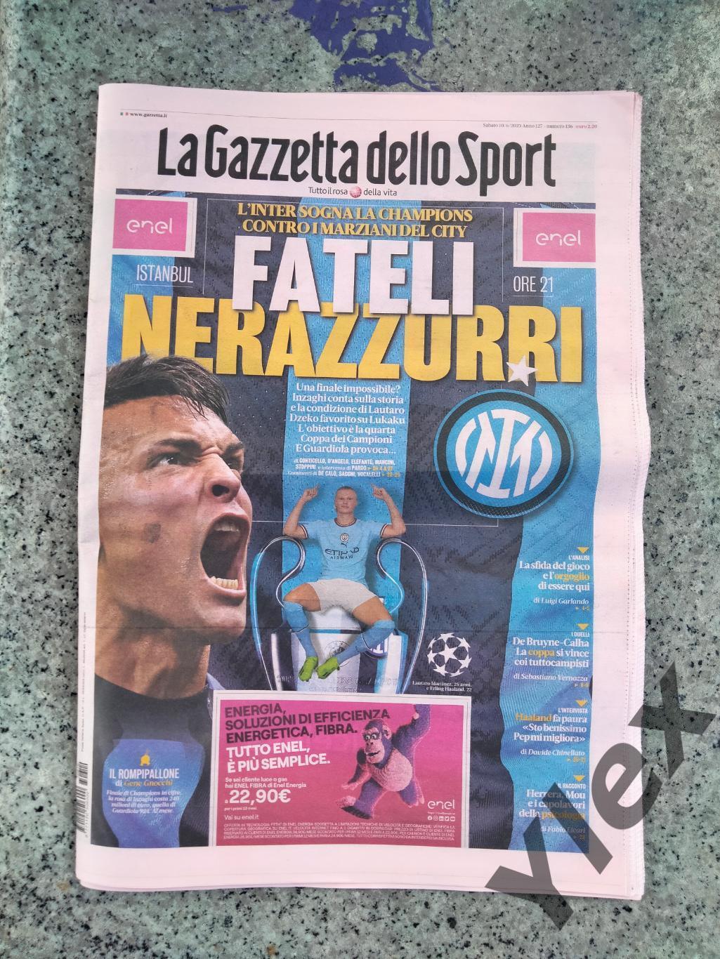 Газета La Gazzetta dello Sport 2023 06 10