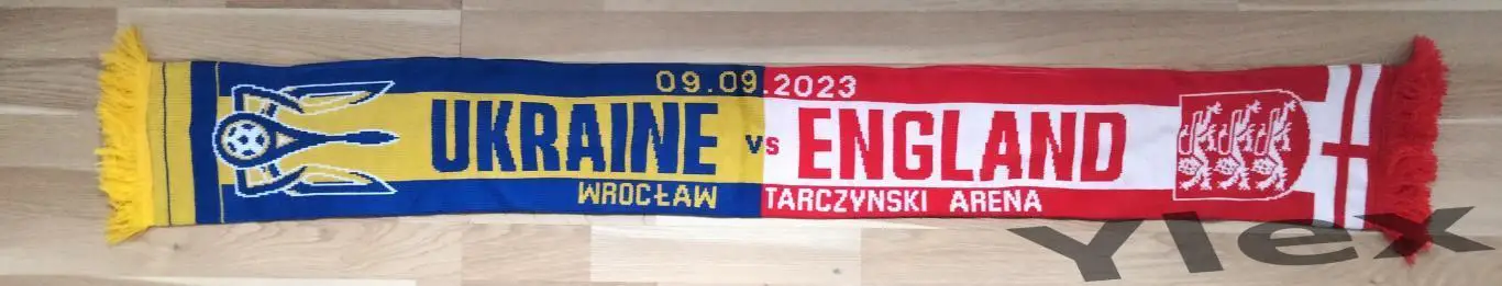 шарф Украина - Англия 2023 09 09 1