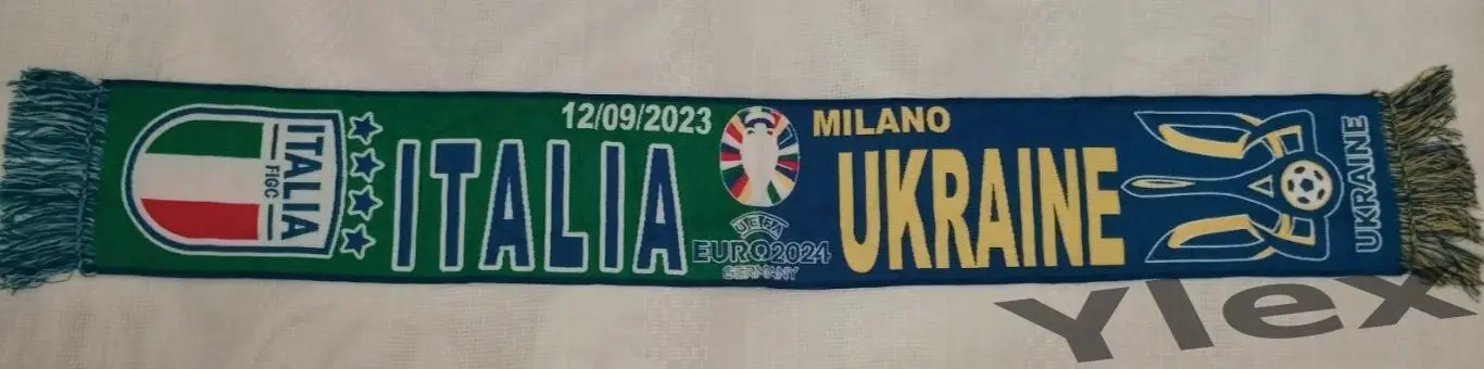 шарф Италия - Украина 2023 09 12