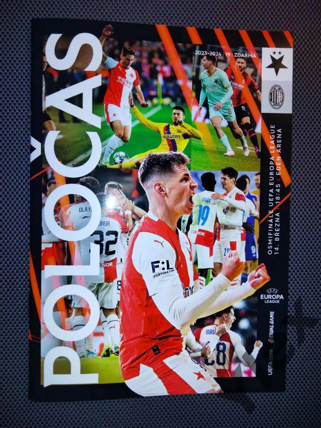 Славия Прага - Милан Италия 2024 03 14