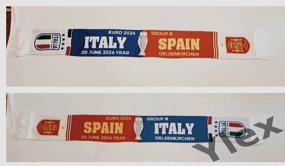 шарф Италия - Испания 2024 06 20 2