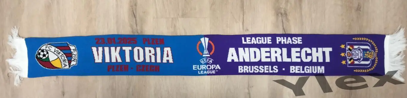 шарф Виктория Пльзень - Андерлехт Бельгия 2025 01 23