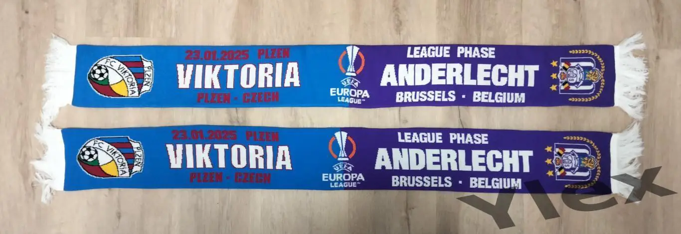 шарф Виктория Пльзень - Андерлехт Бельгия 2025 01 23 1