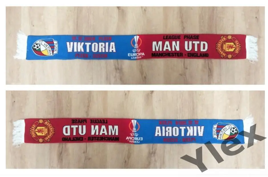 шарф Виктория Пльзень - Манчестер Юнайтед Англия 2025 12 12 1