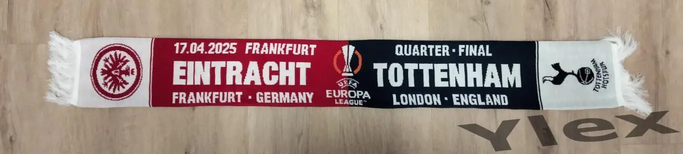 шарф Айнтрахт Франкфурт - Тоттенхэм Лондон 2025 04 17