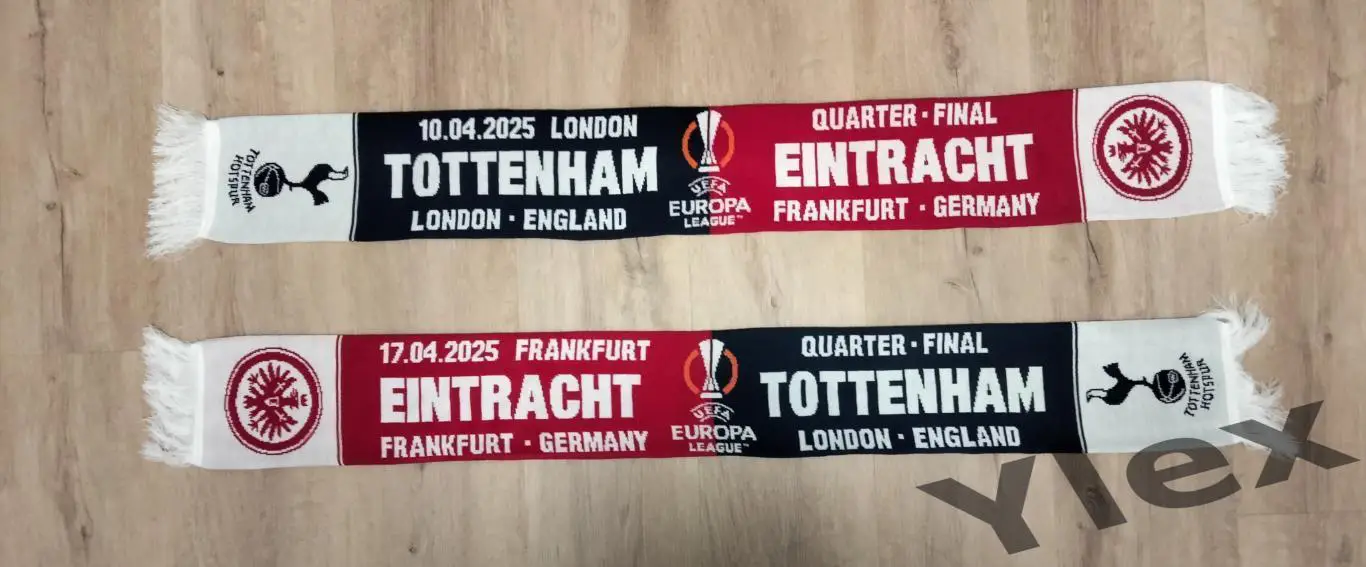 шарф Айнтрахт Франкфурт - Тоттенхэм Лондон 2025 04 17 2