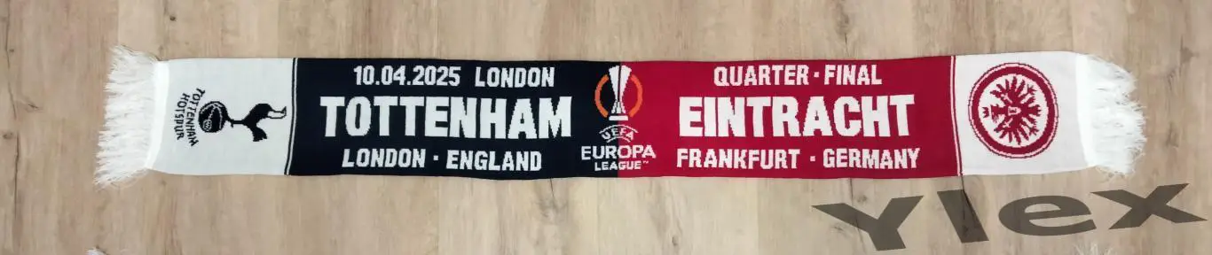 шарф Айнтрахт Франкфурт - Тоттенхэм Лондон 2025 04 17 1