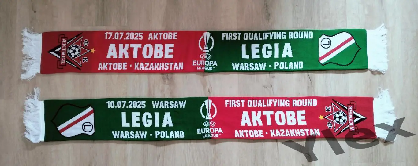 шарф Легия Варшава - Актобе Казахстан 2025 07 10 1