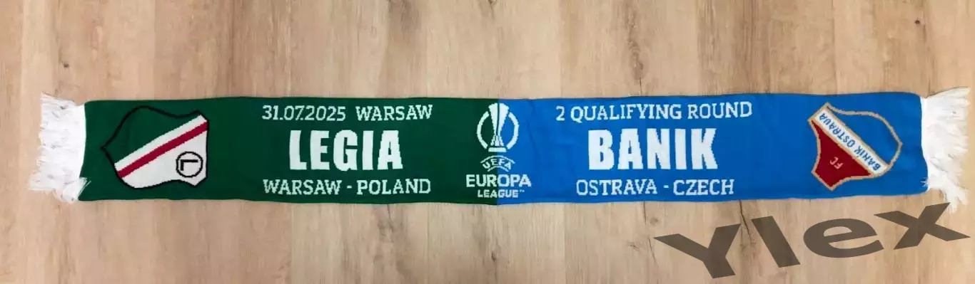 шарф Легия Варшава - Баник Острава 2025 07 31