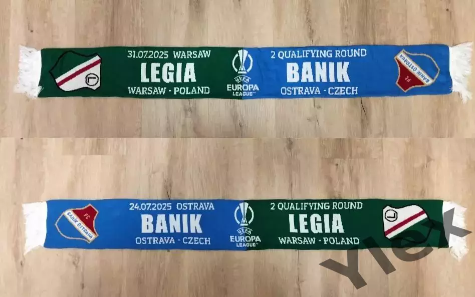 шарф Легия Варшава - Баник Острава 2025 07 31 1