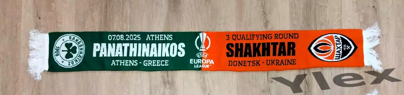 шарф Шахтар Донецк - Панатинаикос Афины 2025 07 31 1