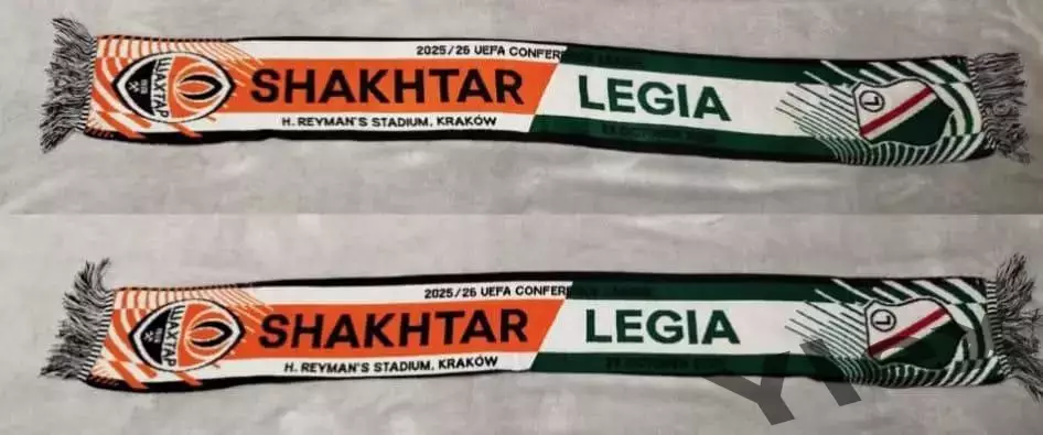 шарф Шахтар Донецк - Легия Варшава 2025 10 23 1
