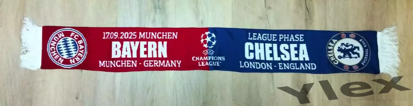 шарф Бавария Мюнхен - Челси Лондон 2025 09 17