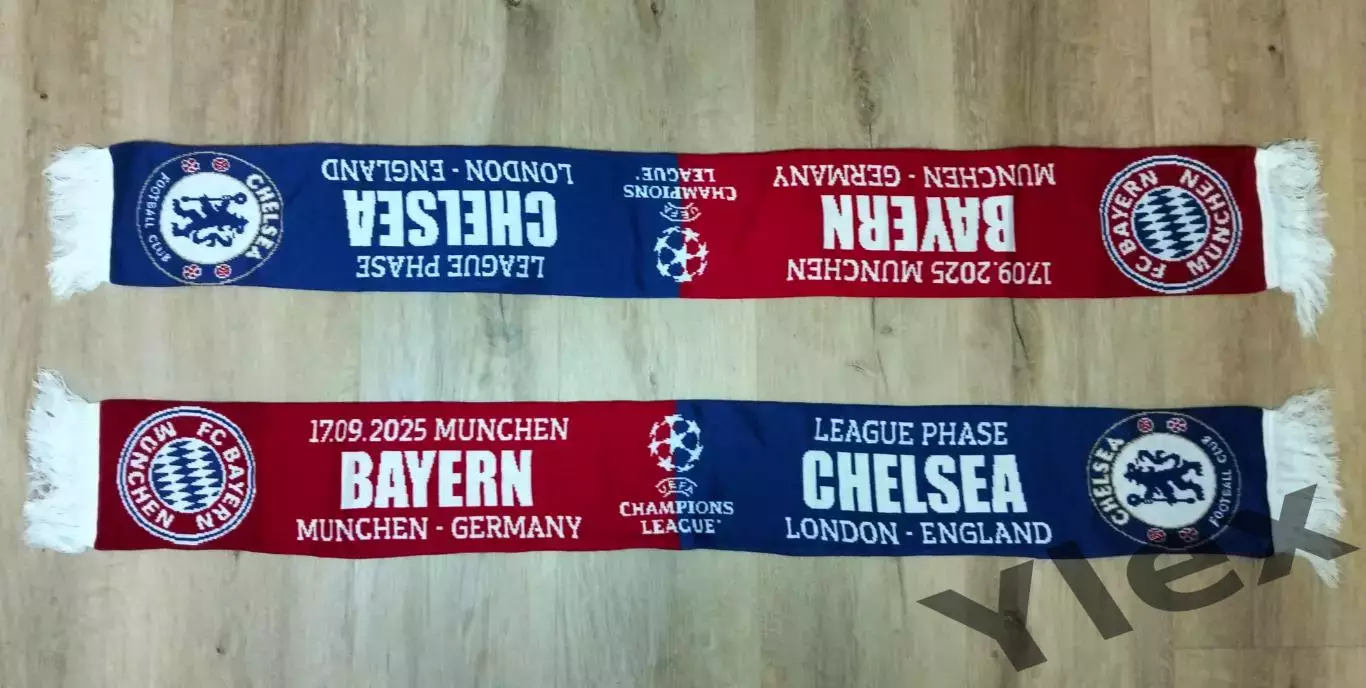 шарф Бавария Мюнхен - Челси Лондон 2025 09 17 1