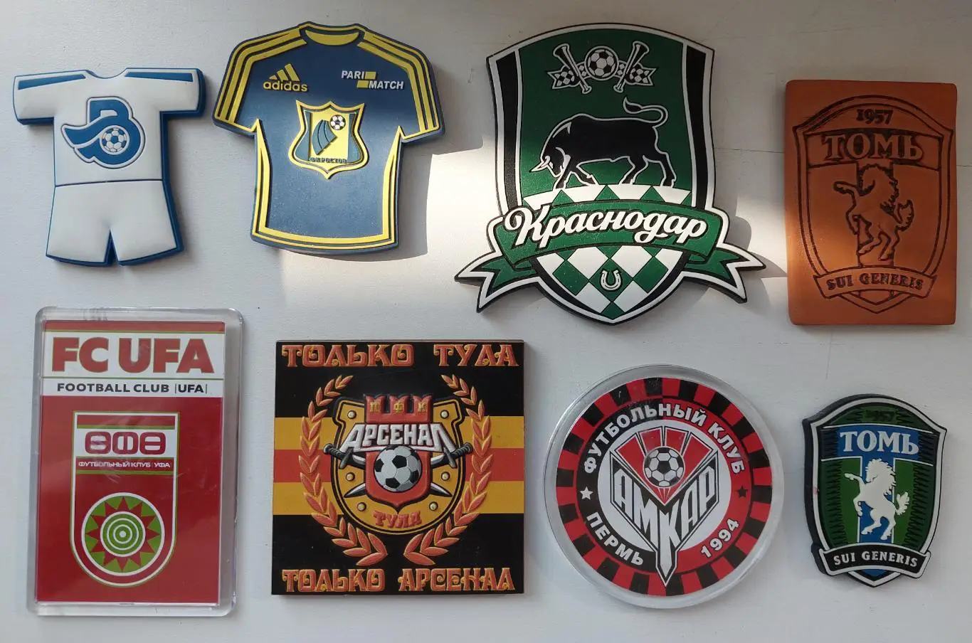 Магниты футбол Россия, 8шт