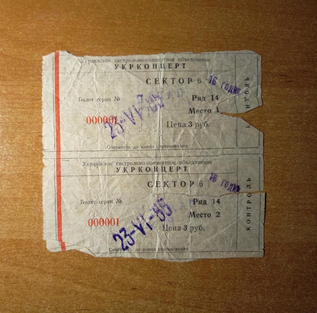 Концерт Рикардо Фольи 23.06.1985 Дворец Спорта Киев
