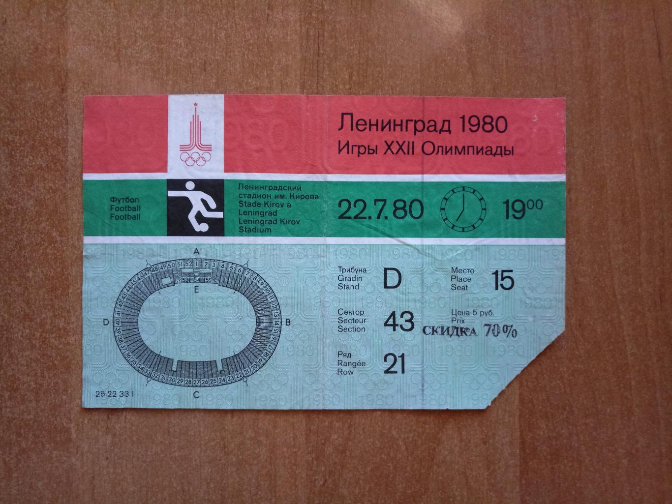 Ленинград билеты 2023 в москве. Билет на футбол. Билет на Олимпийские игры 1980. Фирменный ларь Перси в Олимпийском Ленинграде.