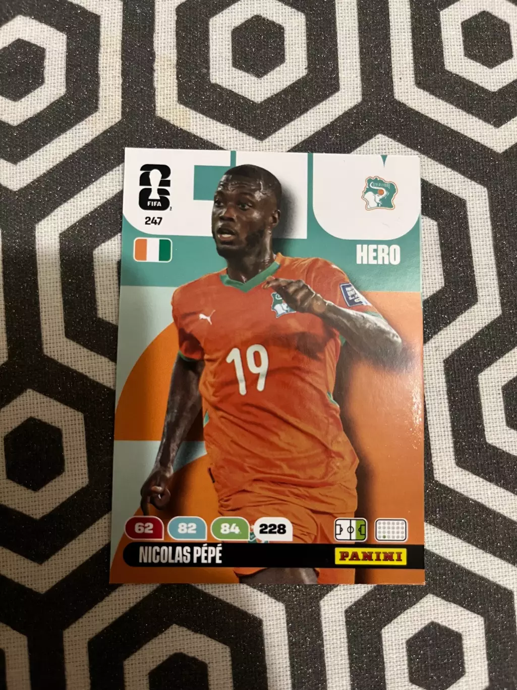 Картка Panini ADRENALYN XL Чемпіонат світу 2026 Н. Пепе Кот-д?Івуар