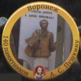 140 памятников А.С.Пушкину, памятник в г. Воронеж