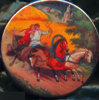 лошади, тройка