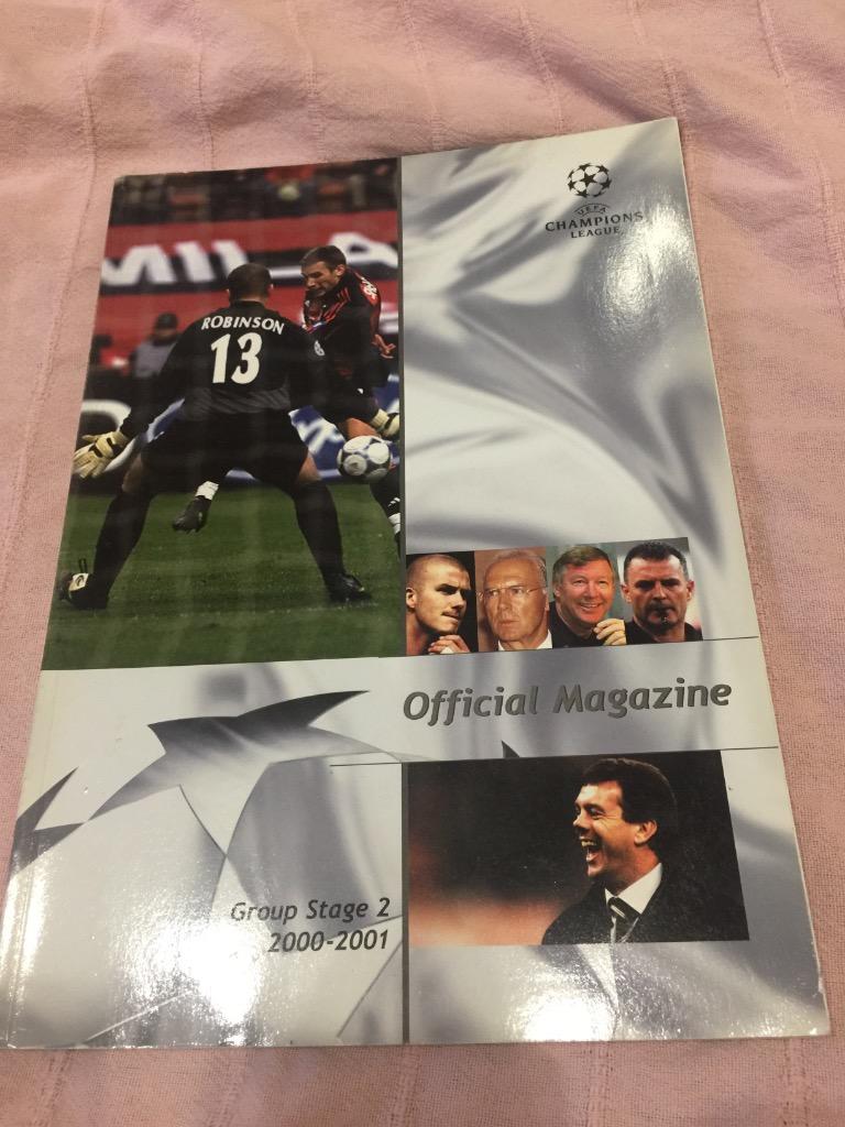 Official magazine of Champions league 200-2001