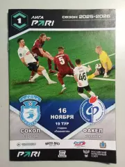 Сокол Саратов - Факел Воронеж 2025/2026 официальная