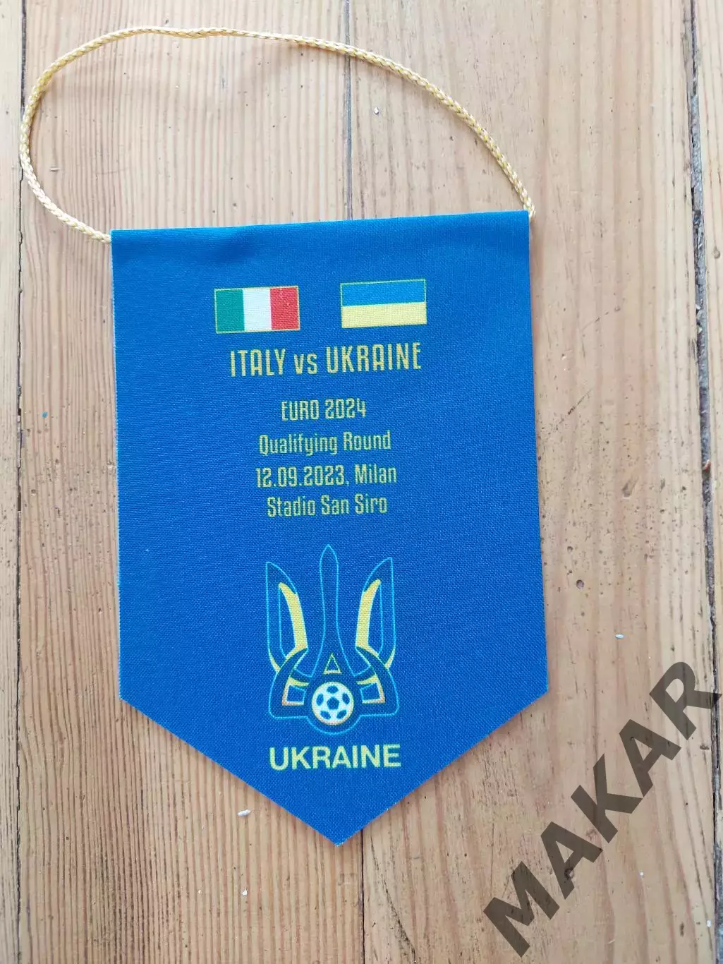 Вымпел Италия Украина 12.09.2023