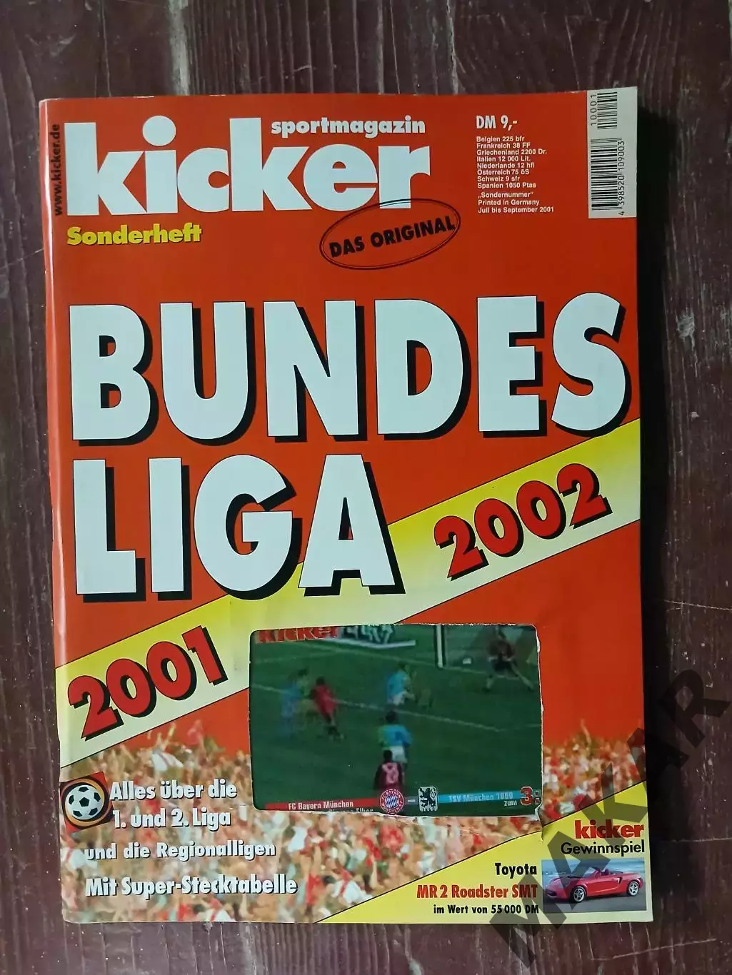 Журнал Kicker Bundes Liga 2001 2002