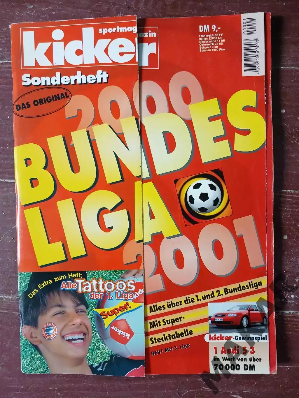 Журнал Kicker Bundes Liga 2000 2001