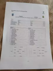 Протокол Англия Украина U 19 02.08.2009