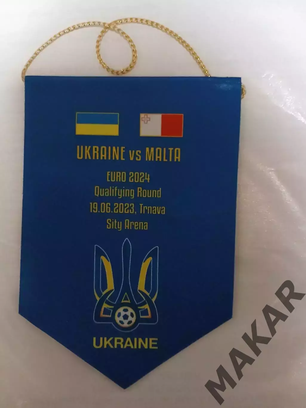 Вымпел УкраинаМальта 19.06.2023