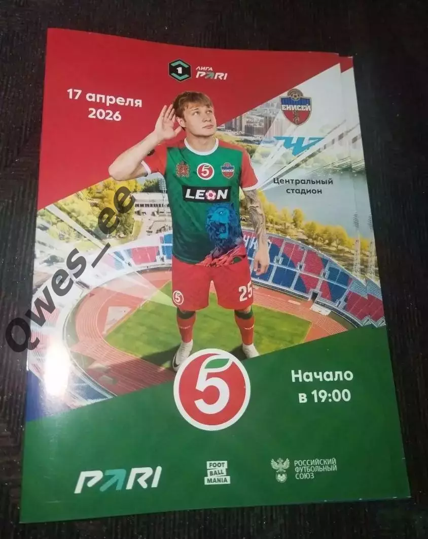 Енисей Красноярск - Челябинск 17 апреля 2026