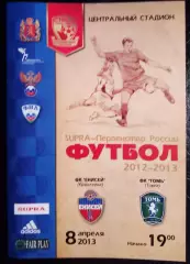 Енисей Красноярск - Томь Томск 8 апреля 2013