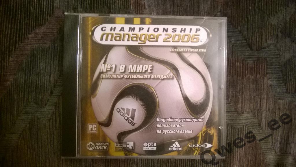 Диск футбол игра на PC Чемпионшип менеджер Championship manager 2006 DVD