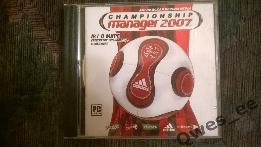 Диск футбол игра на PC Чемпионшип менеджер Championship manager 2007 DVD