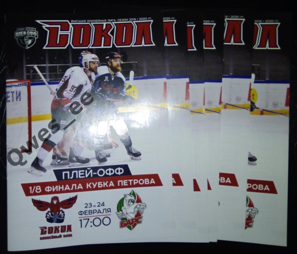Хоккей Сокол Красноярск Барс Казань 23 24 февраля 2020 плей-офф