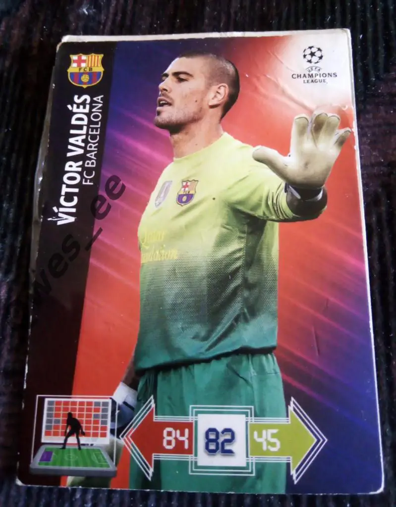 Карточка Victor Valdes Вальдес Виктор Барселона Jordi Alba Альба Жорди 1