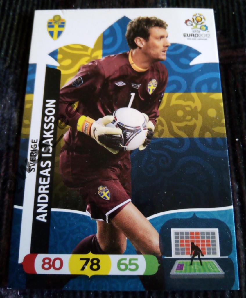 Чемпионат Европы Карточка Андреас Исакссон Швеция