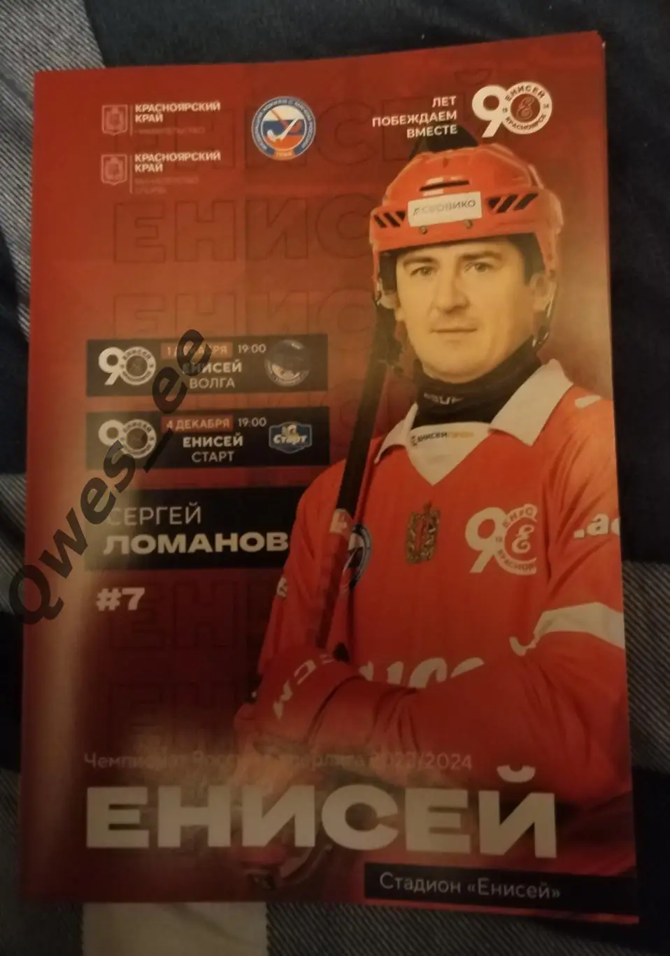 Хоккей с мячом Енисей Красноярск Волга Старт декабрь 2023