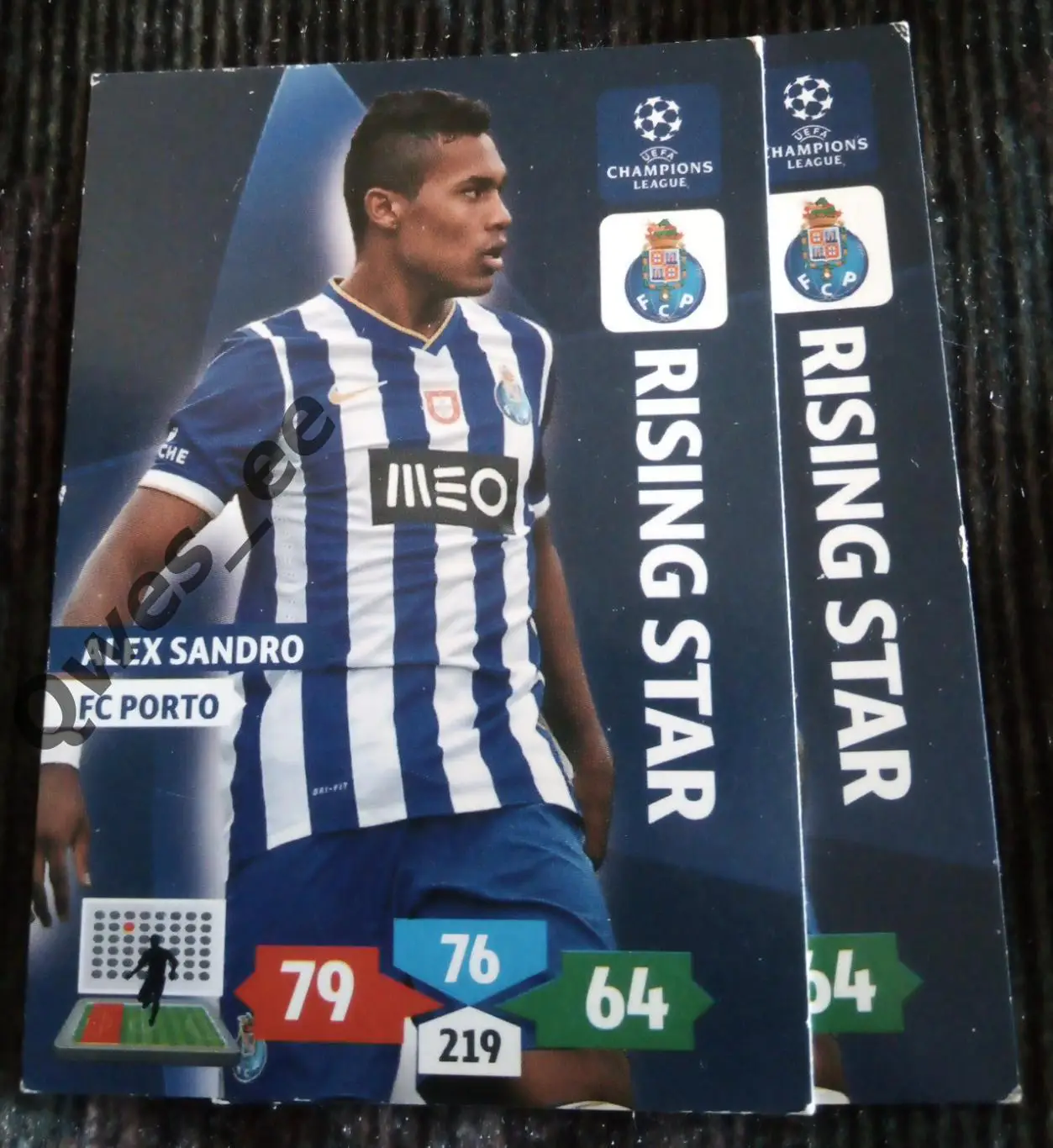 Карточка Panini Alex Sandro Алекс Сандро Порто ЛЧ 2013-2014