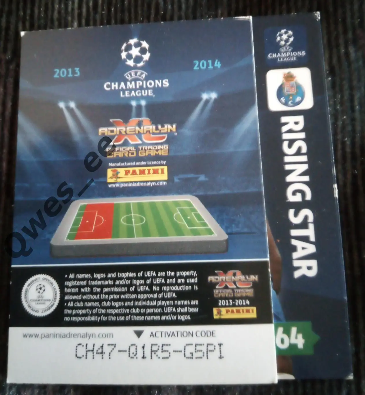Карточка Panini Alex Sandro Алекс Сандро Порто ЛЧ 2013-2014 1