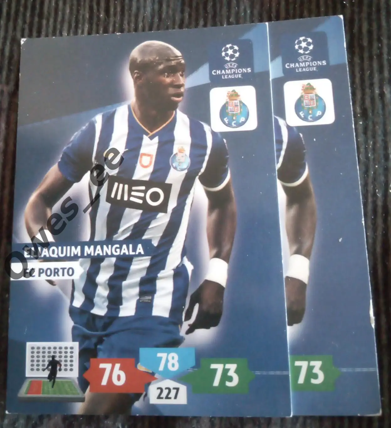 Карточка Panini Eliaquim Mangala Эльяким Мангаля Порто ЛЧ 2013-2014