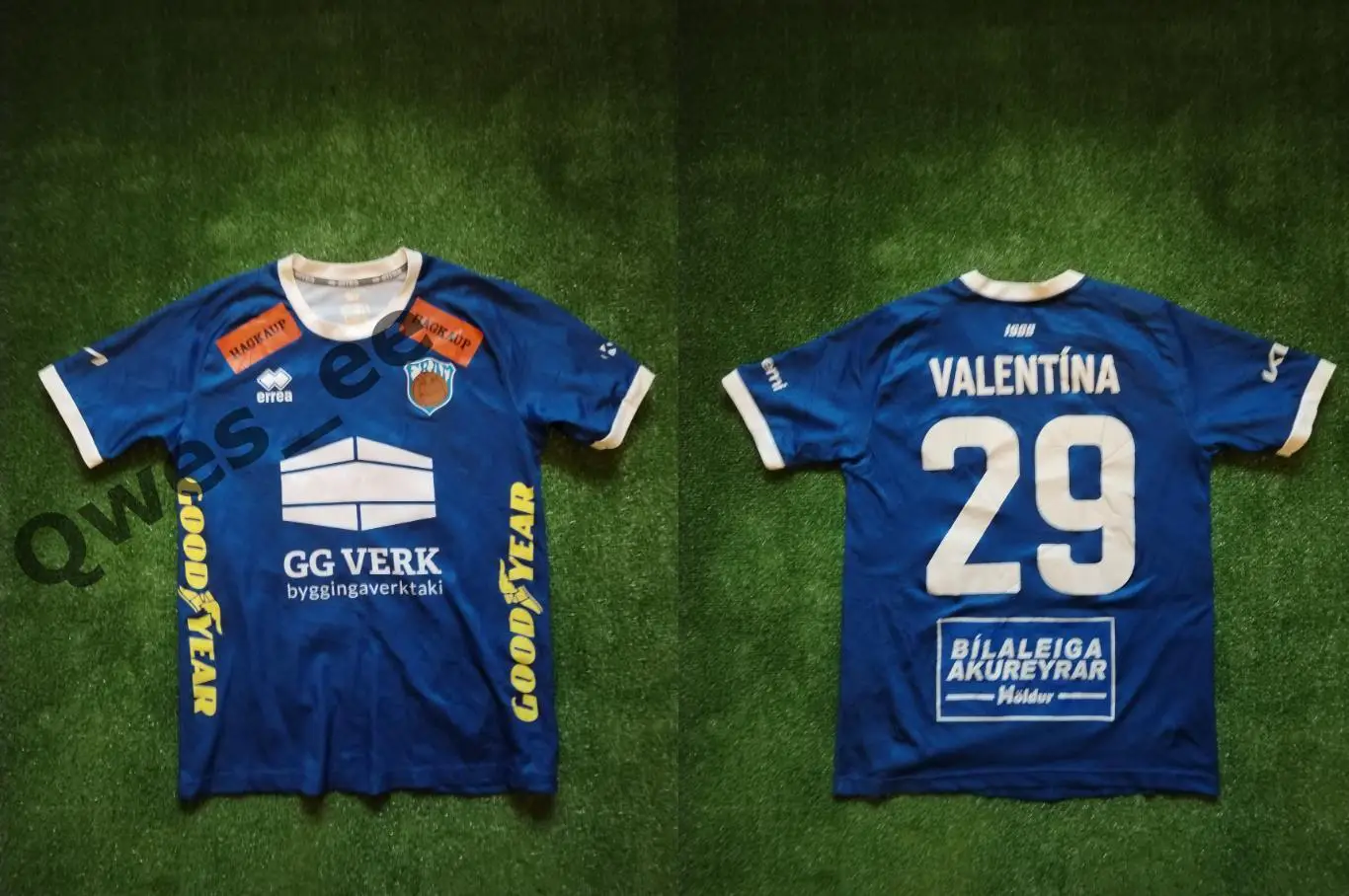 Матчевая (match worn) футболка ФК Фрам Рейкьявик Исландия Валентина дом