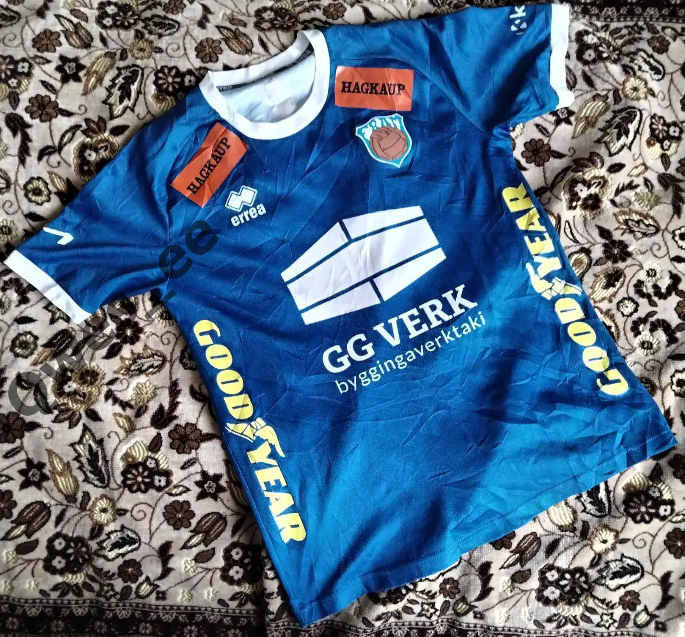 Матчевая (match worn) футболка ФК Фрам Рейкьявик Исландия Валентина дом 1