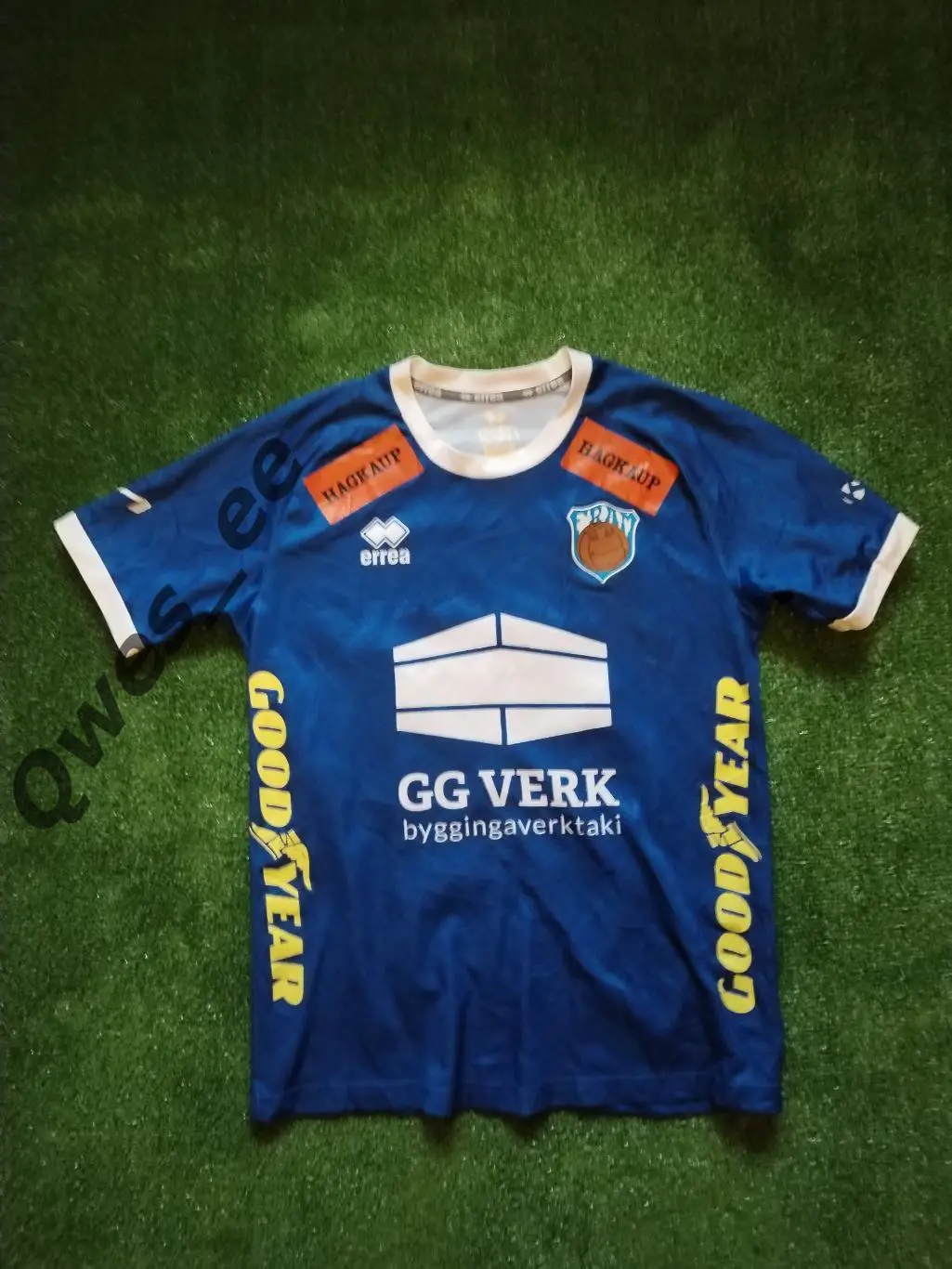 Матчевая (match worn) футболка ФК Фрам Рейкьявик Исландия Валентина дом 3