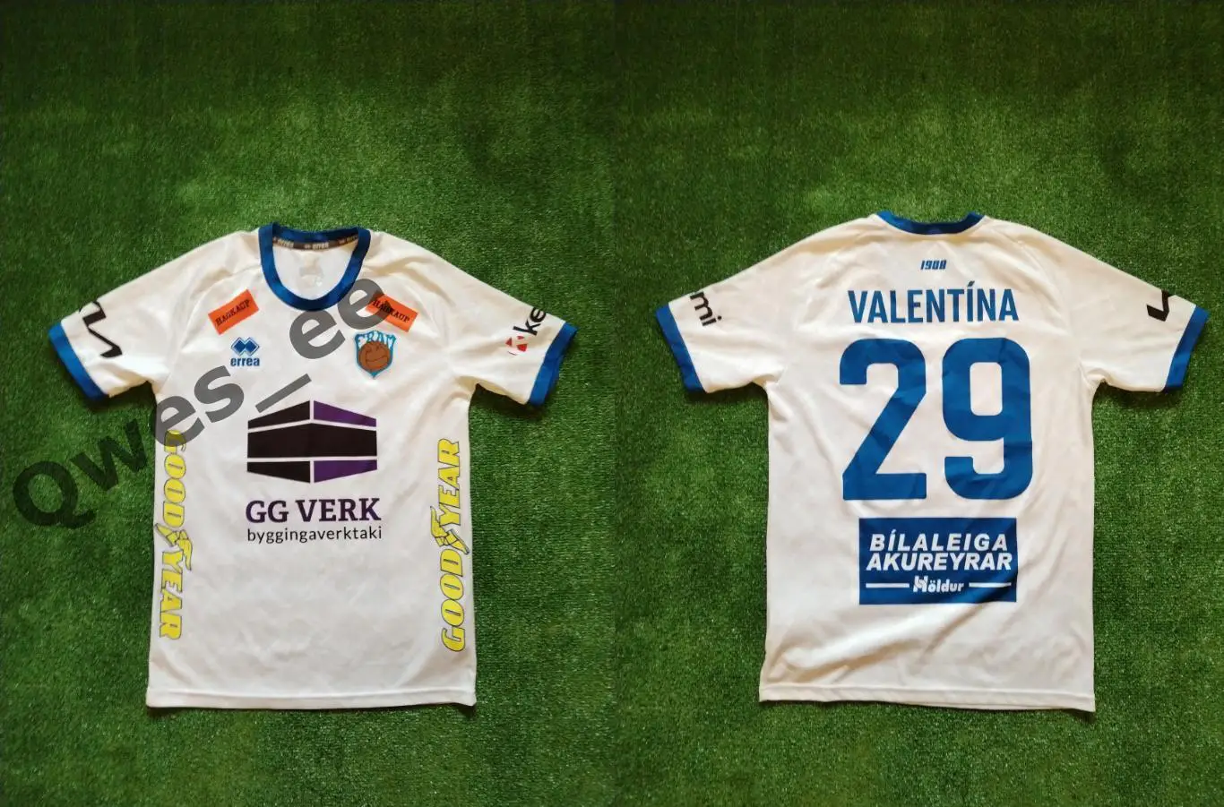 Матчевая (match worn) футболка ФК Фрам Рейкьявик Исландия Валентина выезд